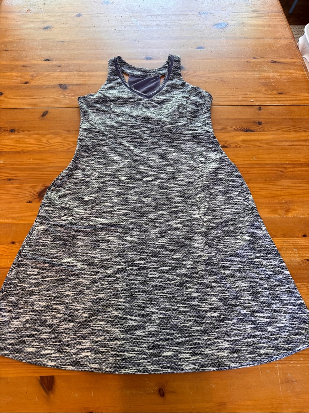 MPG Purple and Grey Performance Tank Dress